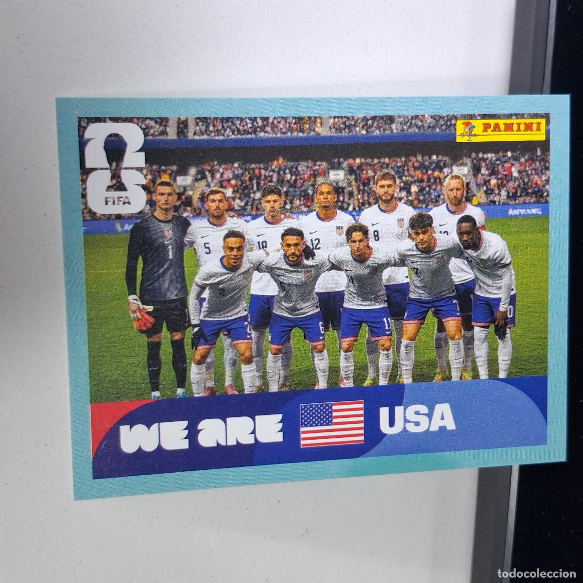 Cromos de F&uacute;tbol: B1 USA 13 USA13 PLANTILLA EQUIPO ESTADOS UNIDOS USA MUNDIAL FIFA WORLD CUP 2026 STICKER PANINI