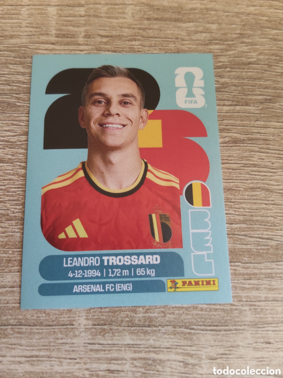 Cromos de F&uacute;tbol: Panini mundial 2026 BEL 18 Leandro Trossard B&eacute;lgica