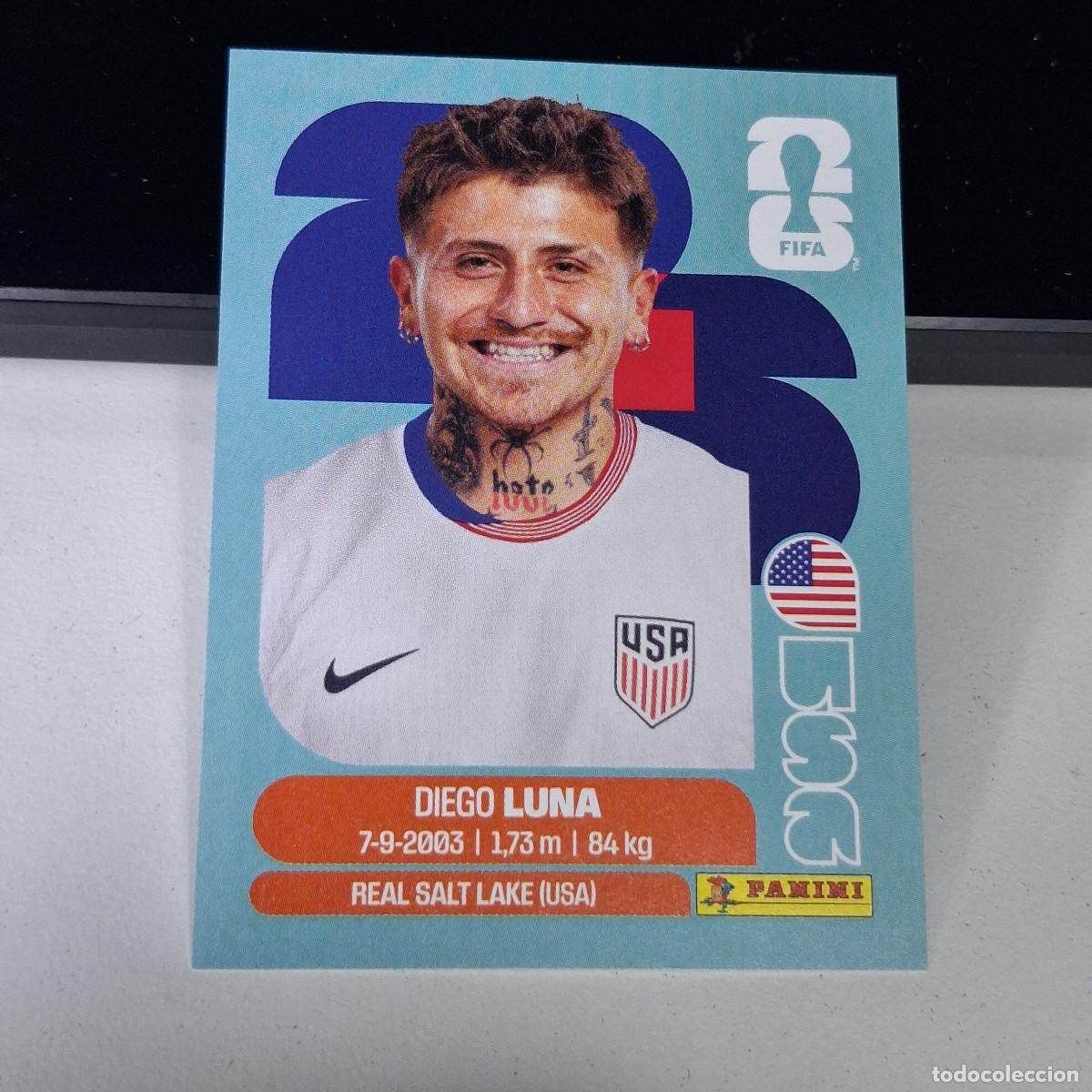 Cromos de F&uacute;tbol: B1 USA14 DIEGO LUNA 14 ESTADOS UNIDOS USA MUNDIAL FIFA WORLD CUP 2026 STICKER PANINI
