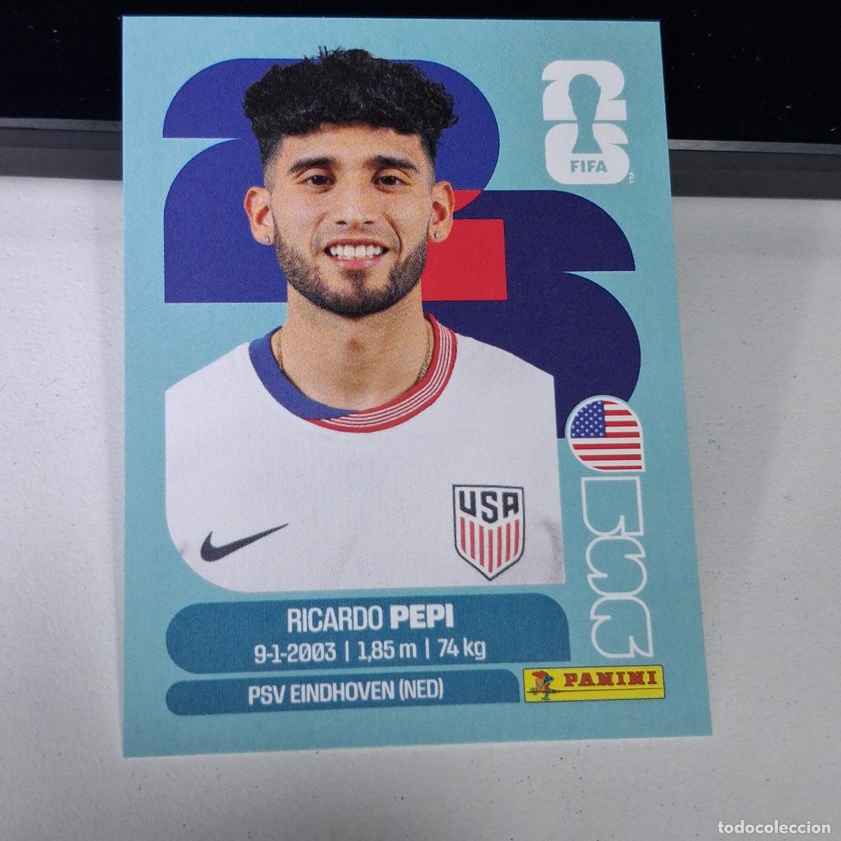 Cromos de F&uacute;tbol: B1 USA18 RICARDO PEPI 18 ESTADOS UNIDOS USA MUNDIAL FIFA WORLD CUP 2026 STICKER PANINI