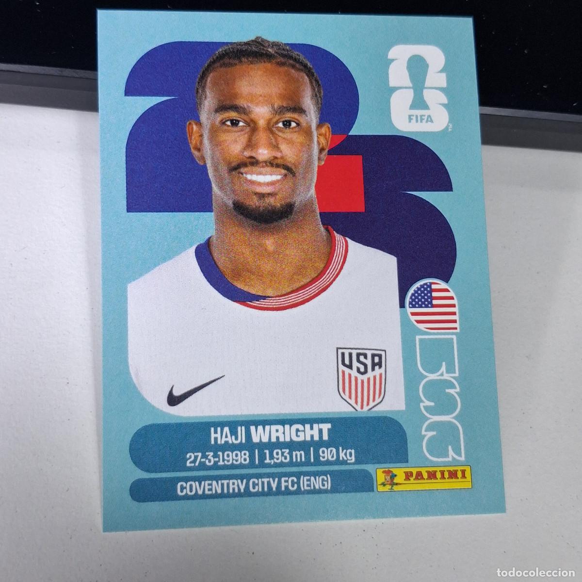 Fu&szlig;ball-Sticker: B1 USA 19 USA19 HAJI WRIGHT ESTADOS UNIDOS USA MUNDIAL FIFA WORLD CUP 2026 STICKER PANINI