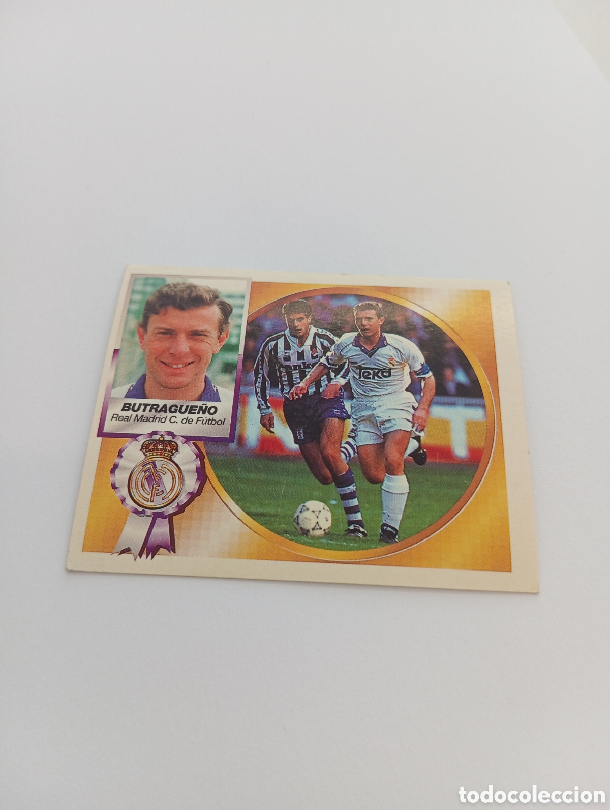 Fu&szlig;ball-Sticker: BUTRAGUE&Ntilde;O Real Madrid Liga Este 1994 1995 NUEVO SIN PEGAR PANINI 94 95