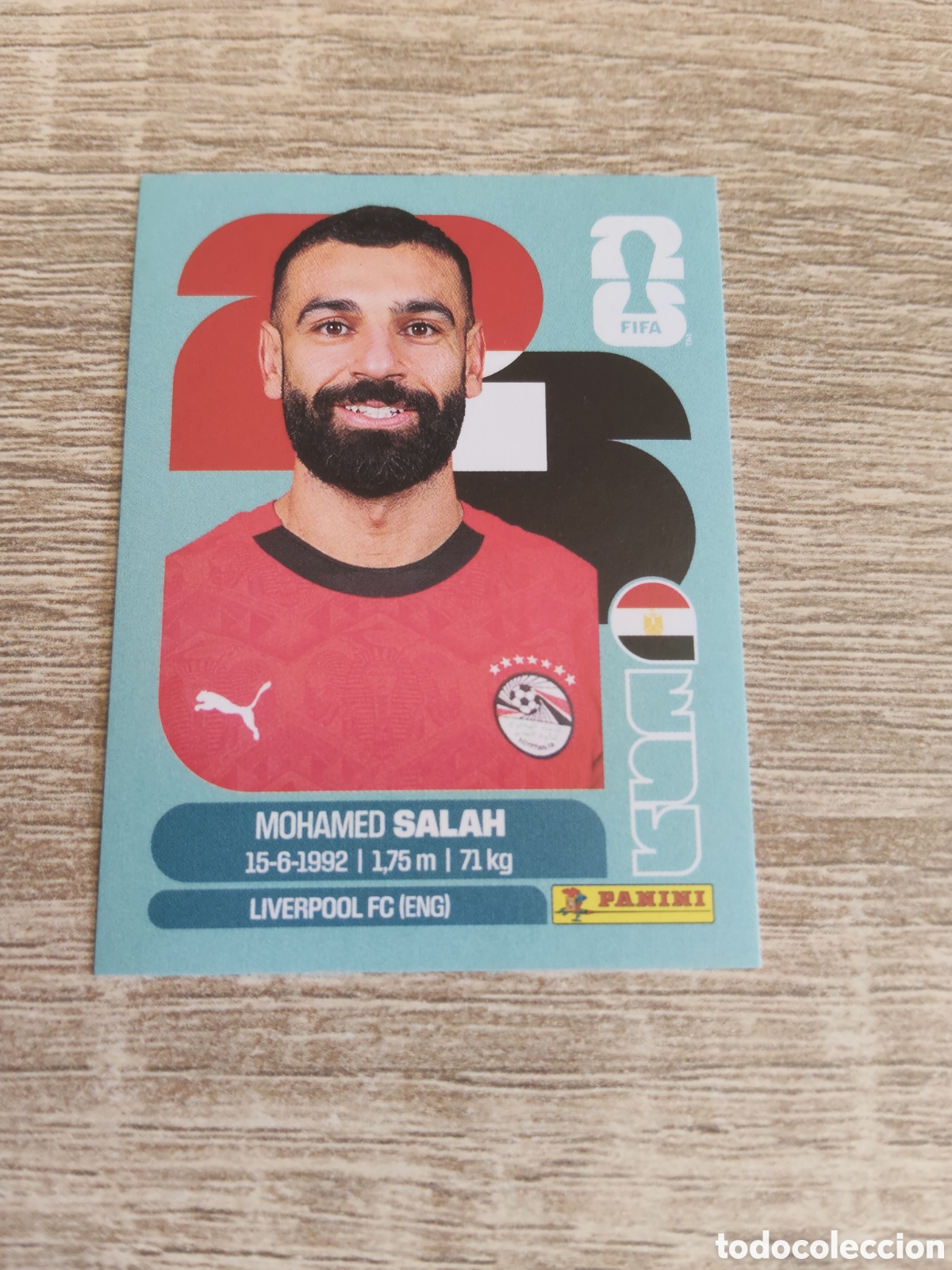 Cromos de F&uacute;tbol: Panini mundial 2026 EGY 17 Mohamed Salah Egipto
