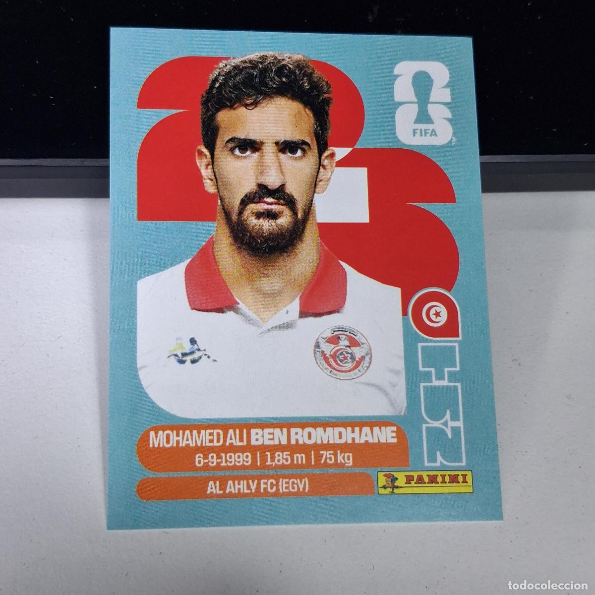 Cromos de F&uacute;tbol: B1 TUN12 MOHAMED ALI BEN ROMDHANE 12 T&Uacute;NEZ TUNISIA TUN MUNDIAL FIFA WORLD CUP 2026 STICKER PANINI