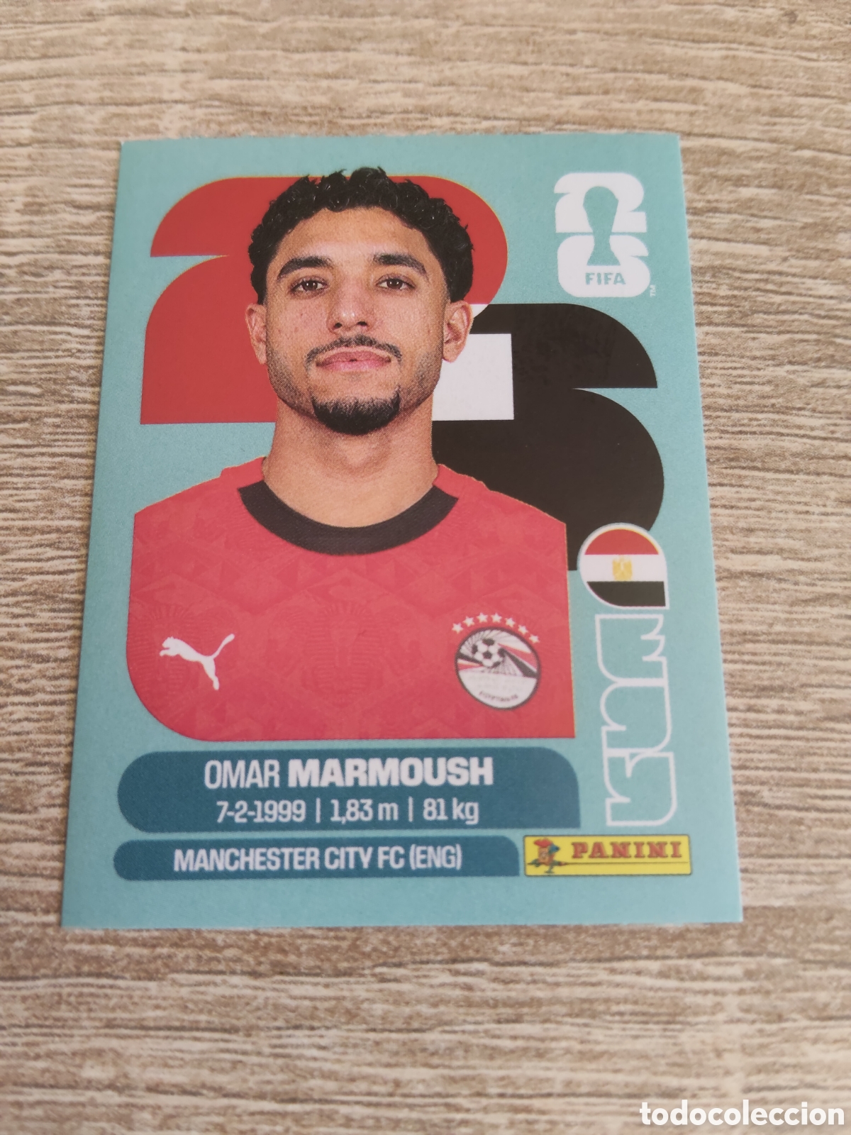 Cromos de F&uacute;tbol: Panini mundial 2026 EGY 20 Omar Marmoush Egipto