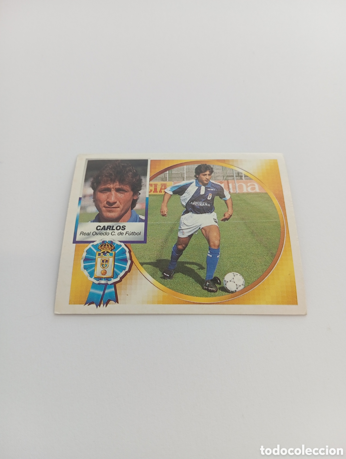 Cromos de F&uacute;tbol: CARLOS Oviedo Liga Este 1994 1995 NUEVO SIN PEGAR PANINI 94 95