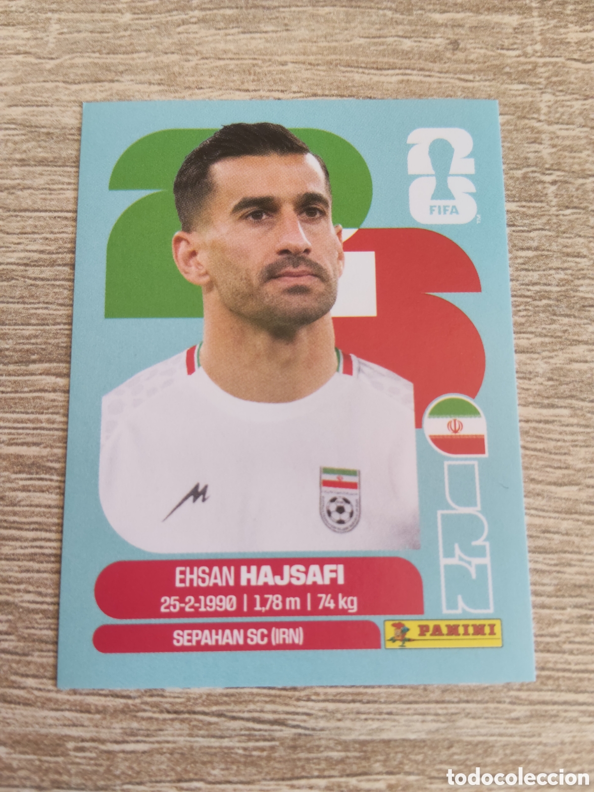 Cromos de F&uacute;tbol: Panini mundial 2026 IRN 4 Ehsan Hajsafi Ir&aacute;n
