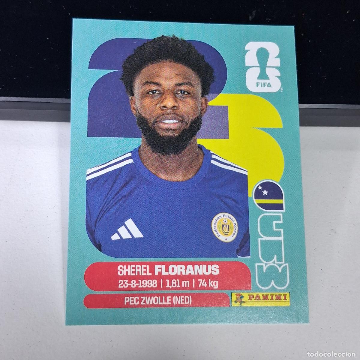 Cromos de F&uacute;tbol: B1 CUW4 SHEREL FLORANUS 4 CURAZAO CURA&Ccedil;AO CUW MUNDIAL FIFA WORLD CUP 2026 STICKER PANINI