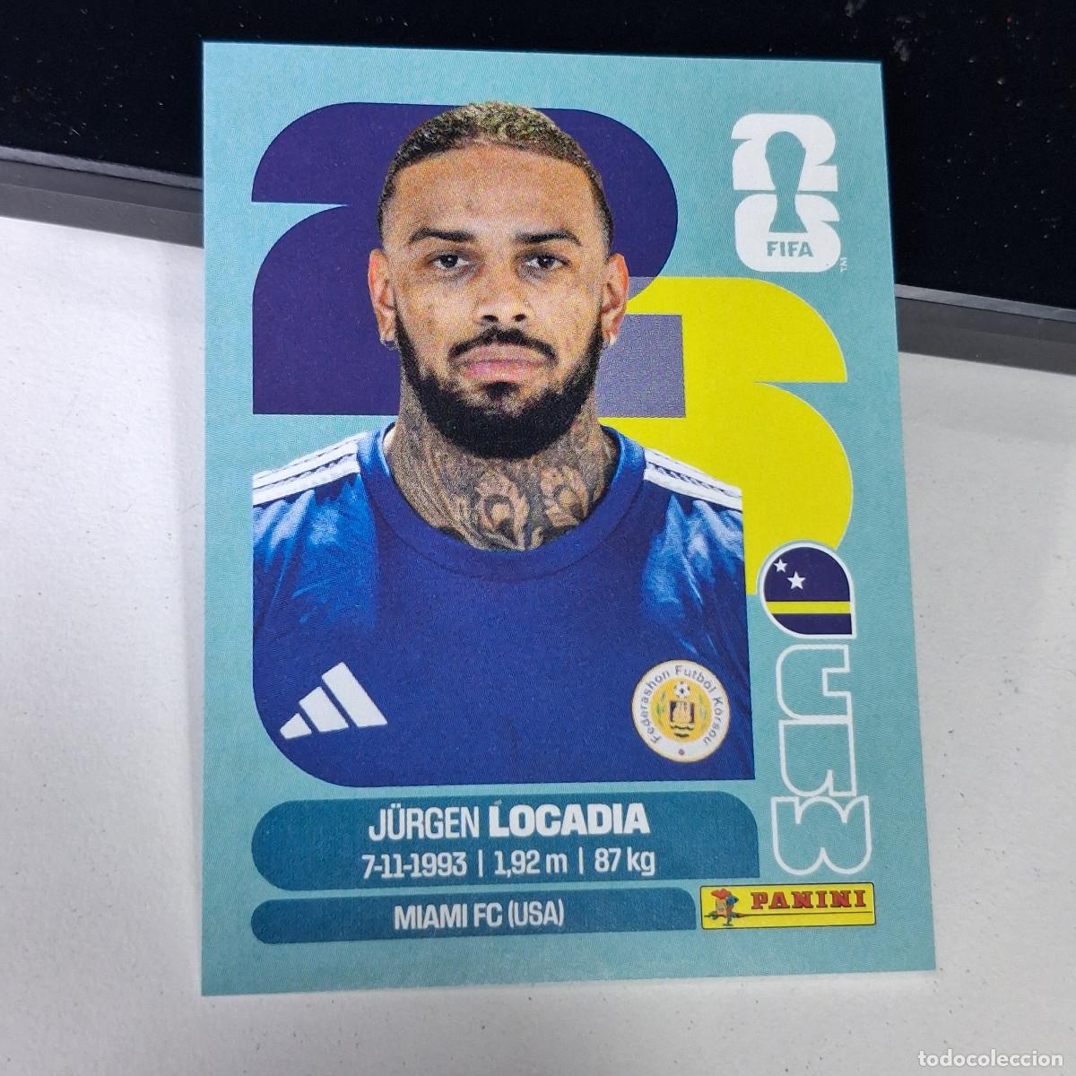 Cromos de F&uacute;tbol: B1 CUW 17 CUW17 JORGEN LOCADIA CURAZAO CURA&Ccedil;AO CUW MUNDIAL FIFA WORLD CUP 2026 STICKER PANINI