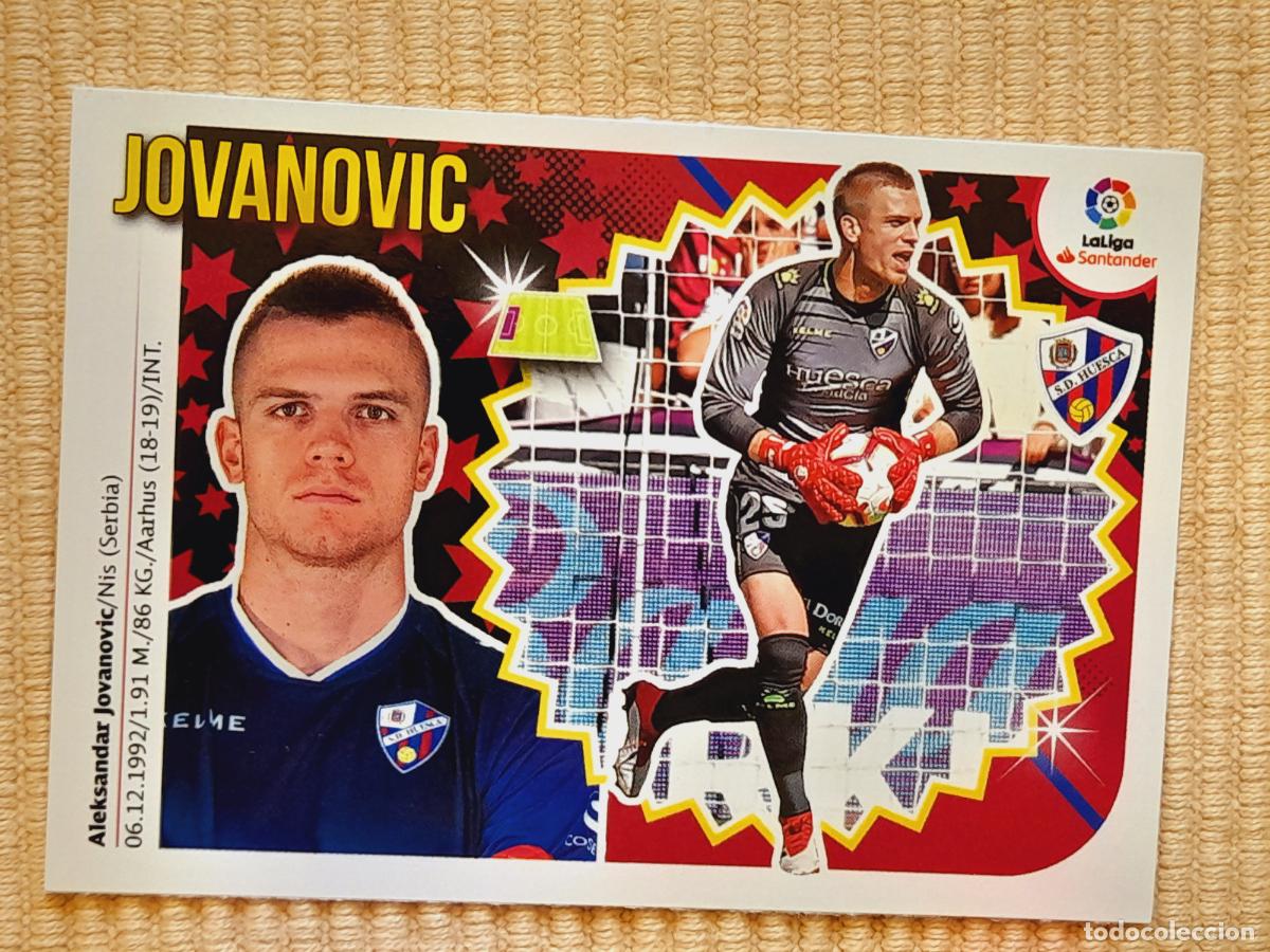 Cromos de F&uacute;tbol: CROMO 17 JOVANOVIC (MERCADO INVIERNO) SD HUESCA LIGA 18-19 (2018 2019) ALBUM ESTE
