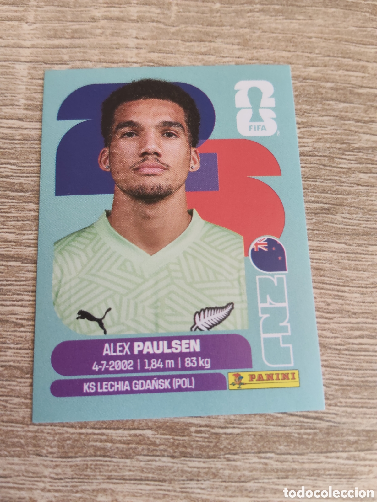 Cromos de F&uacute;tbol: Panini mundial 2026 NZL 3 Alex Paulsen Nueva Zelanda