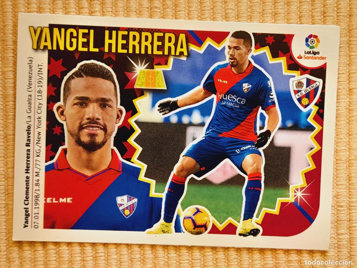 Cromos de F&uacute;tbol: CROMO 18 YANGEL HERRERA (MERCADO INVIERNO) SD HUESCA LIGA 18-19 (2018 2019) ALBUM ESTE