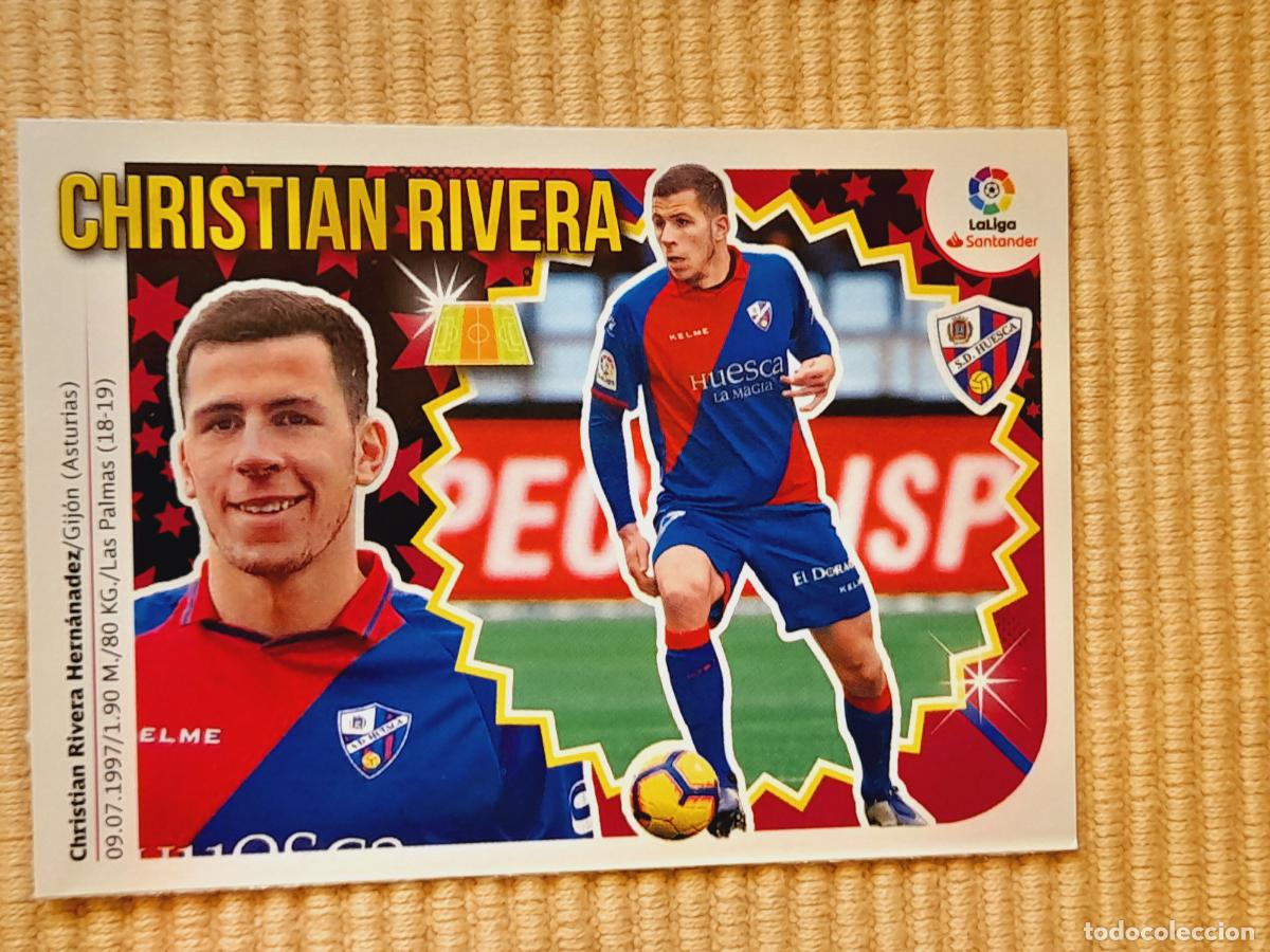 Cromos de F&uacute;tbol: CROMO 19 CHRISTIAN RIVERA (MERCADO INVIERNO) SD HUESCA LIGA 18-19 (2018 2019) ALBUM ESTE