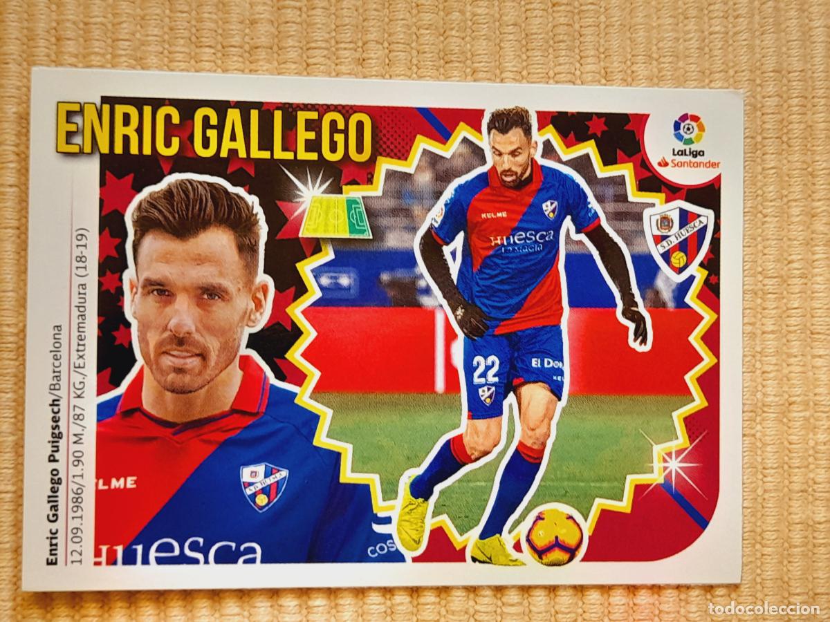 Football Stickers: CROMO 20 ENRIC GALLEGO (MERCADO INVIERNO) SD HUESCA LIGA 18-19 (2018 2019) ALBUM ESTE