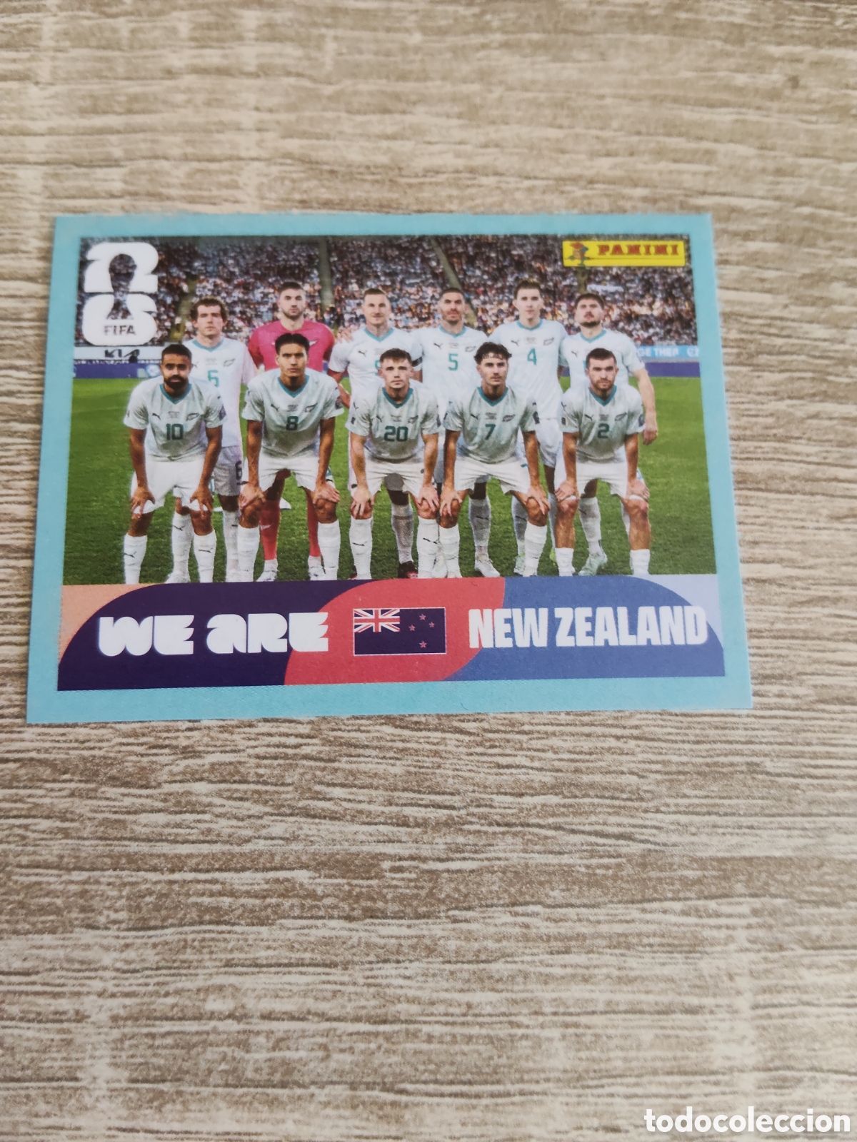 Cromos de F&uacute;tbol: Panini mundial 2026 NZL 13 alineaci&oacute;n Nueva Zelanda