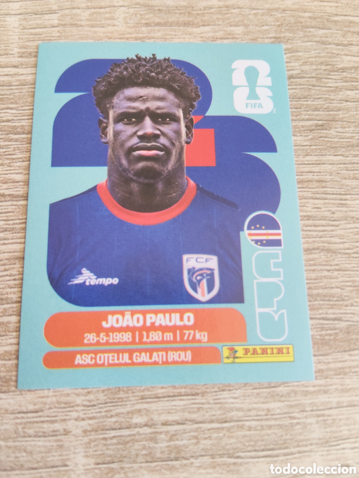 Cromos de F&uacute;tbol: Panini mundial 2026 CPV 8 Joao Paulo Cabo Verde