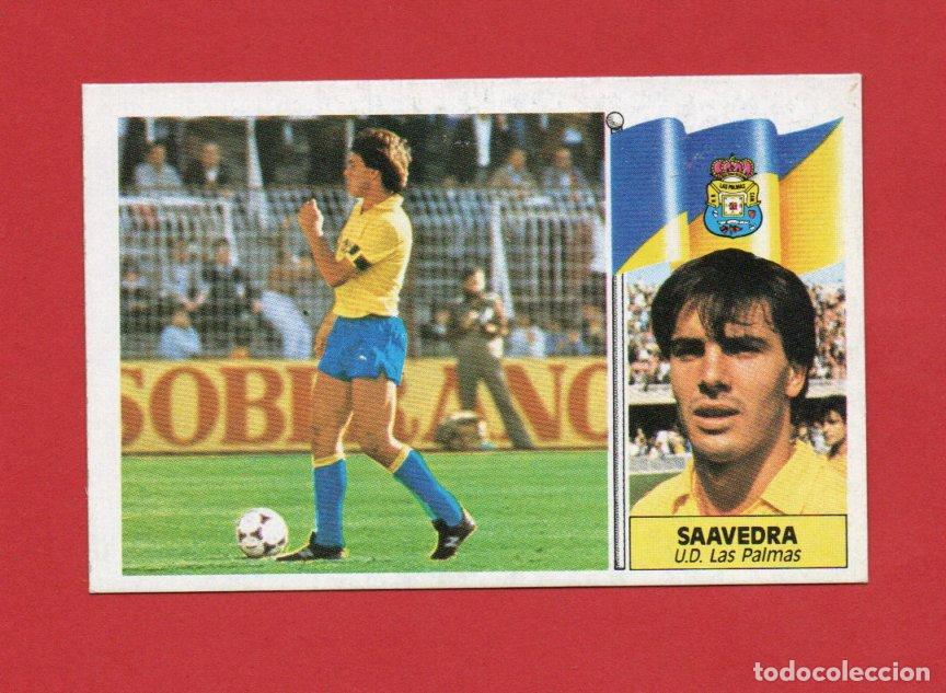 Cromos de F&uacute;tbol: ESTE 86 87 SAAVEDRA DE UD LAS PALMAS NUEVO SIN PEGAR ESTE 1986 1987