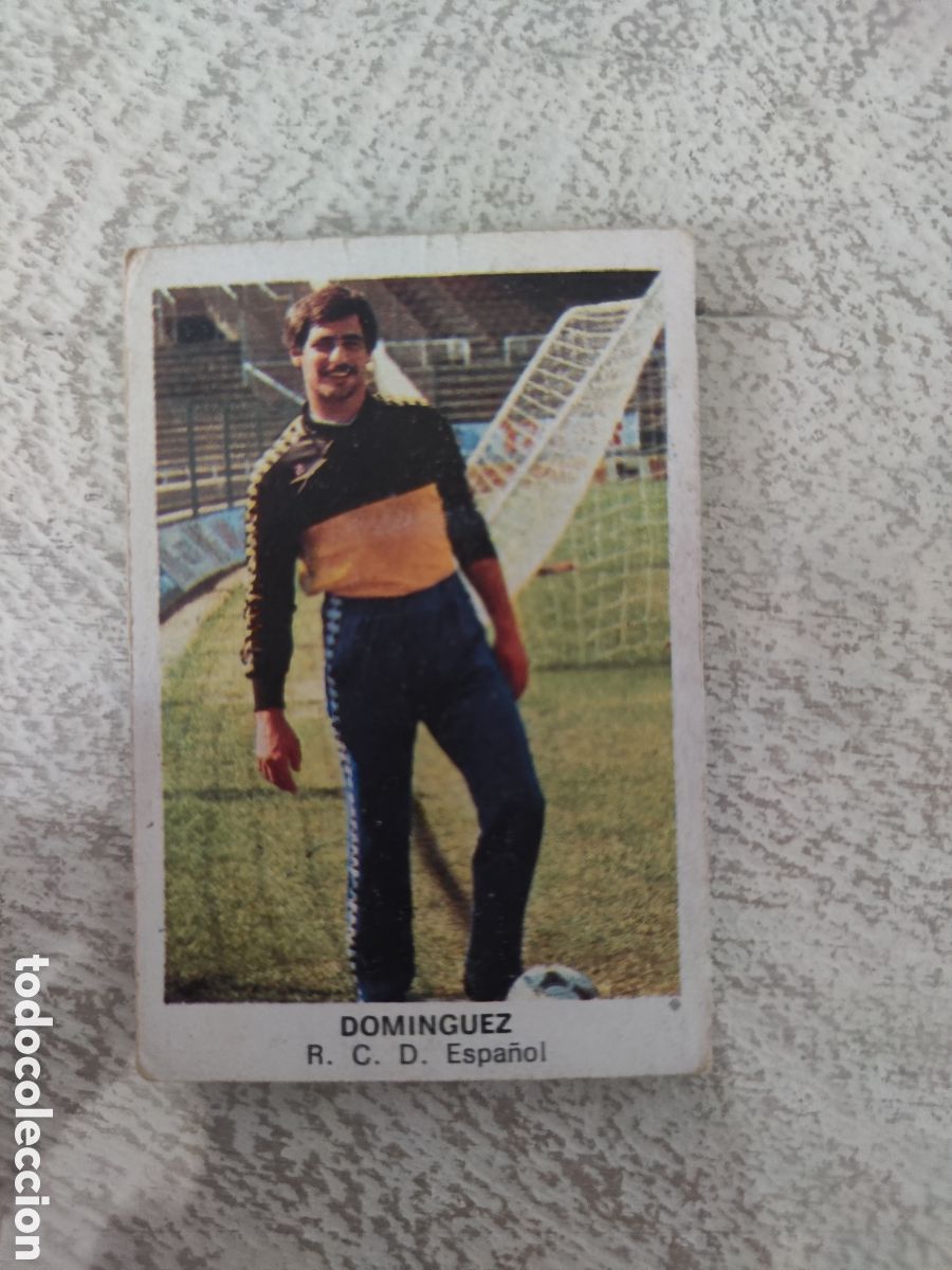 Fu&szlig;ball-Sticker: Cano 83 84 trasera cropan despegado Espa&ntilde;ol Dom&iacute;nguez