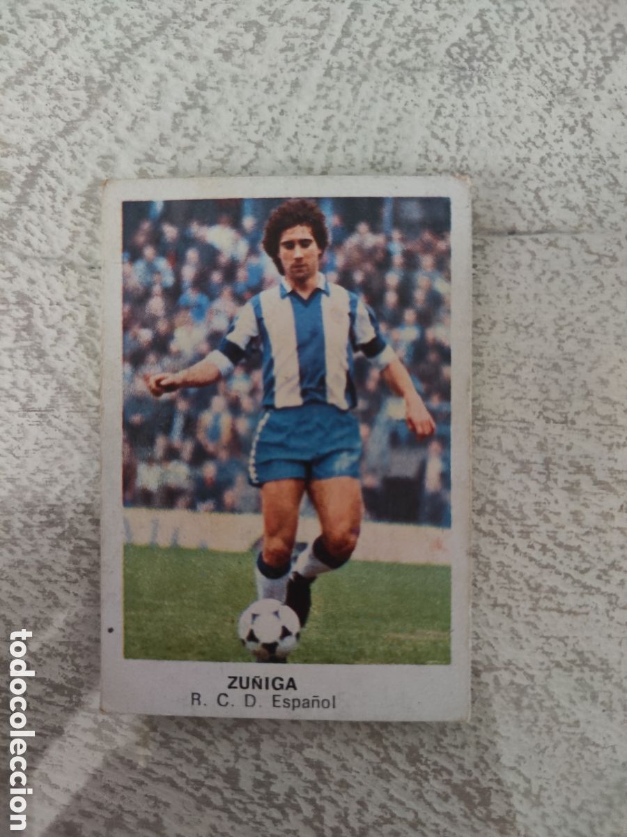 Fu&szlig;ball-Sticker: Cano 83 84 trasera cropan sin pegar buen estado Espa&ntilde;ol Z&uacute;&ntilde;iga