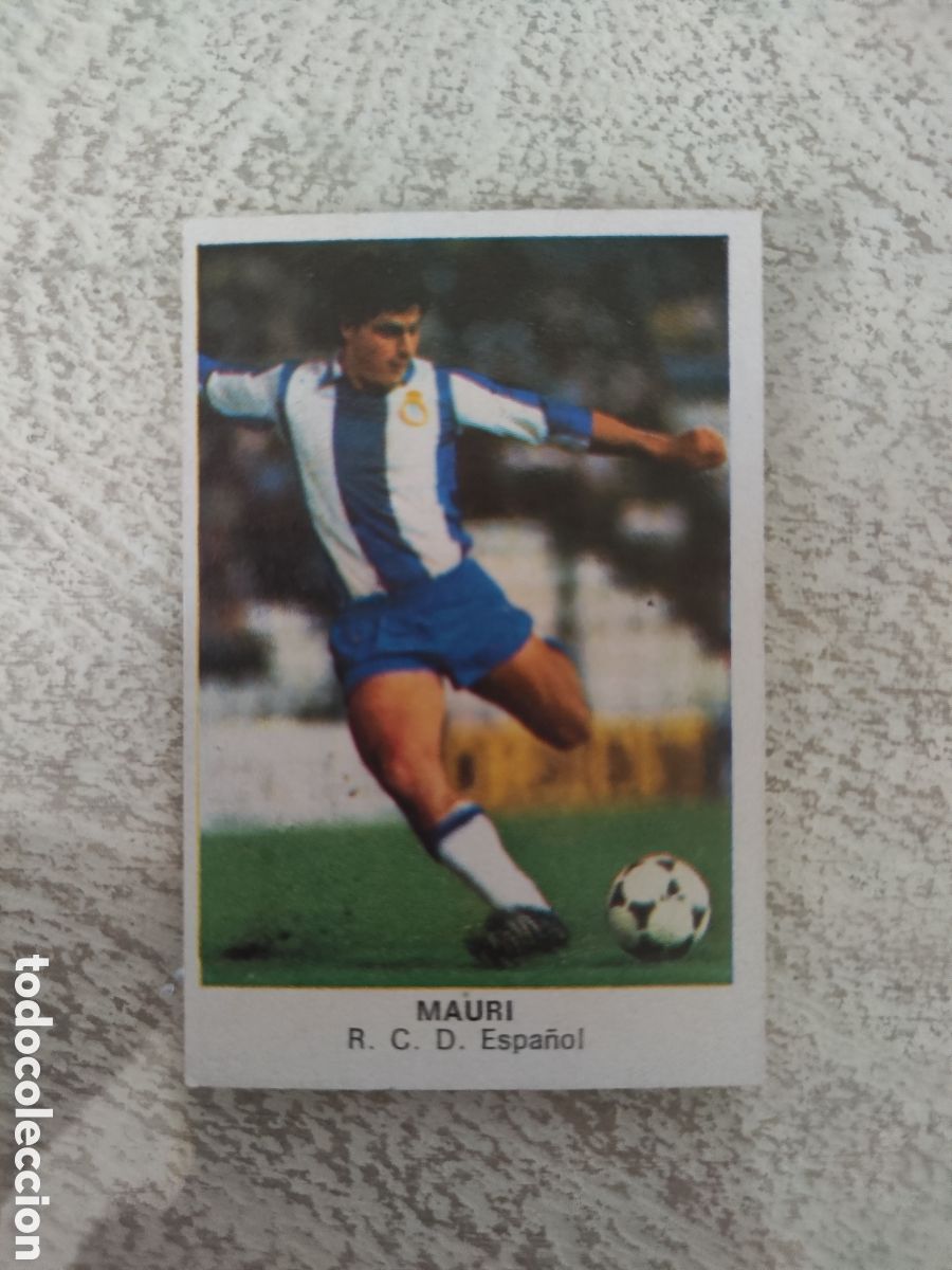 Cartes &agrave; collectionner de Football: Cano 83 84 trasera cropan sin pegar buen estado Espa&ntilde;ol Mauri
