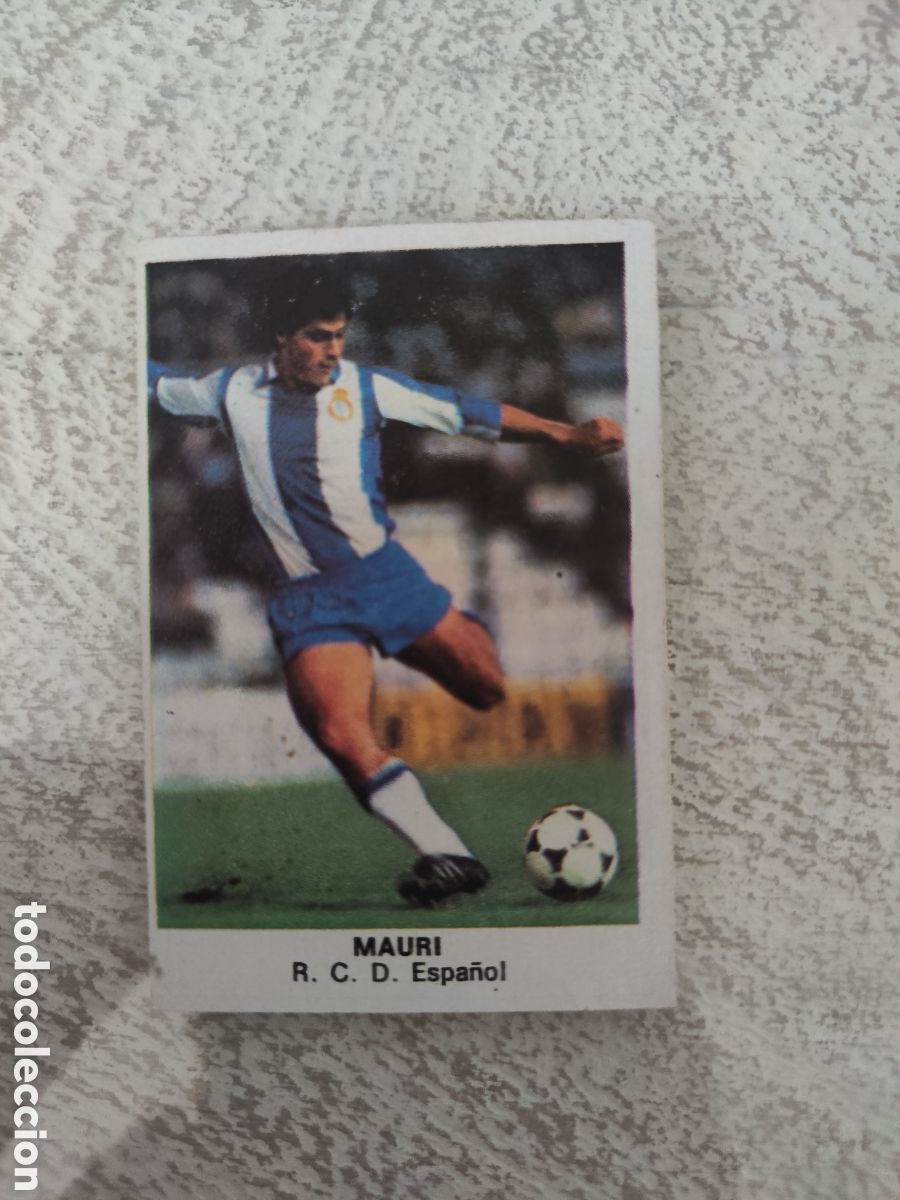 Cartes &agrave; collectionner de Football: Cano 83 84 trasera cropan sin pegar buen estado Espa&ntilde;ol Mauri