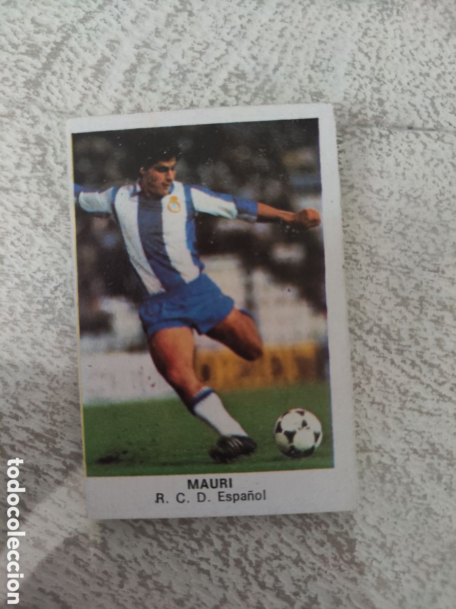 Cartes &agrave; collectionner de Football: Cano 83 84 trasera cropan sin pegar buen estado Espa&ntilde;ol Mauri