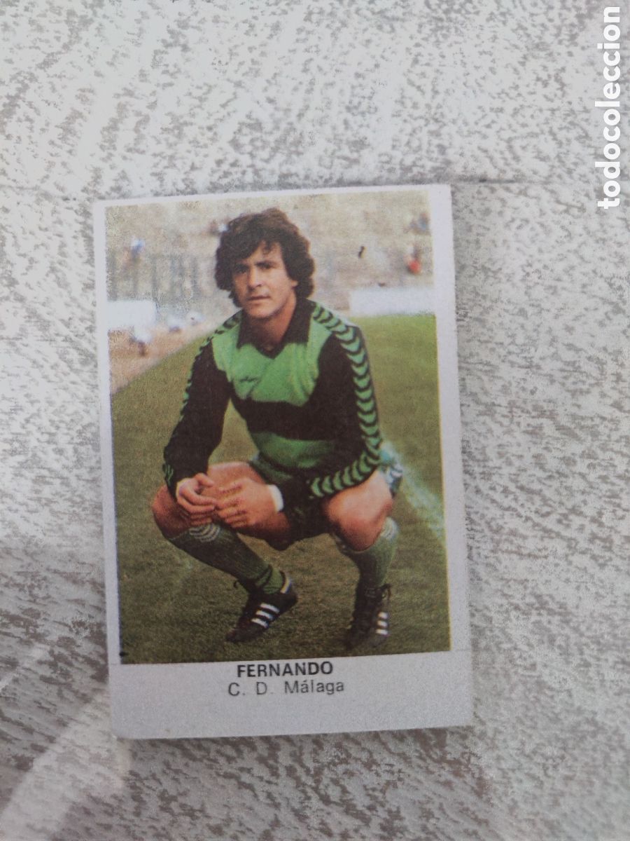 Cromos de Futebol: Cano 83 84 trasera cropan sin pegar buen estado CD M&aacute;laga Fernando