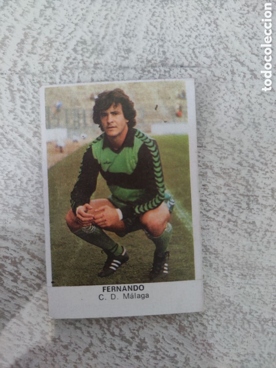 Cromos de Futebol: Cano 83 84 trasera cropan sin pegar buen estado CD M&aacute;laga Fernando