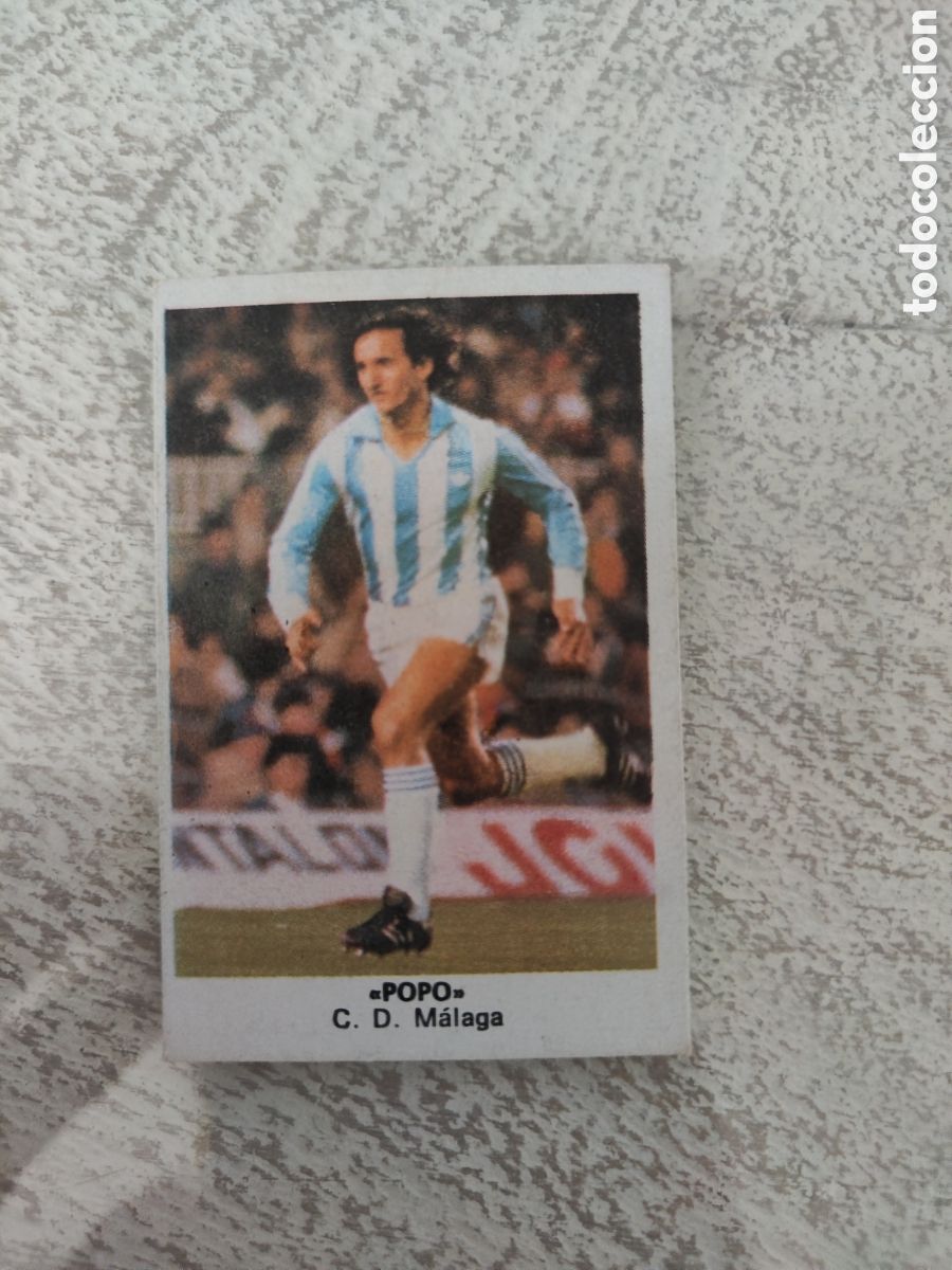 Cromos de F&uacute;tbol: Cano 83 84 trasera cropan sin pegar buen estado CD M&aacute;laga Popo