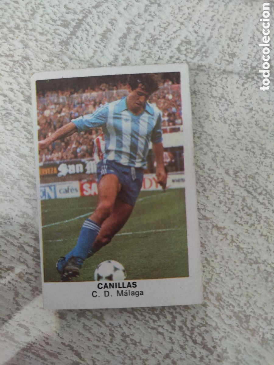 Cromos de F&uacute;tbol: Cano 83 84 trasera cropan sin pegar buen estado CD M&aacute;laga Canillas