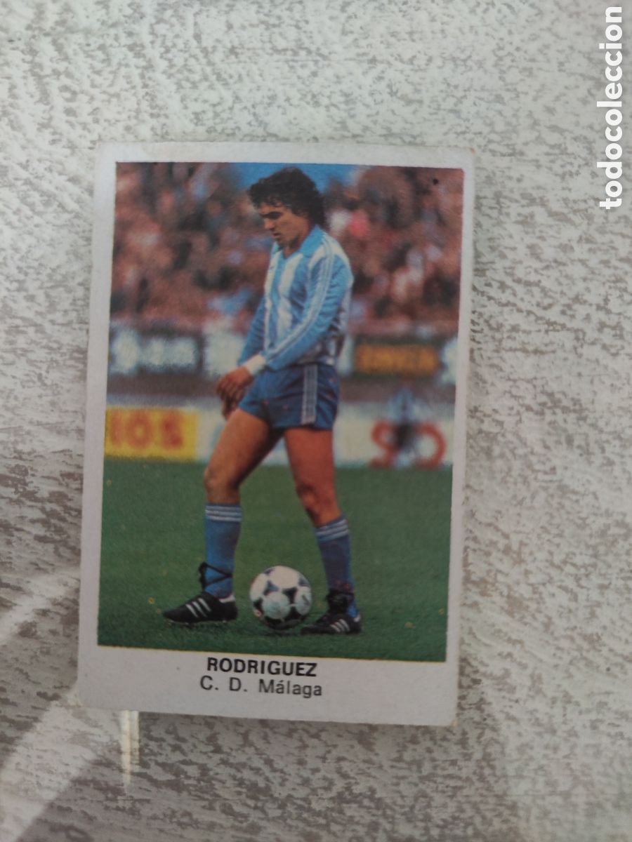 Cromos de F&uacute;tbol: Cano 83 84 trasera cropan sin pegar buen estado CD M&aacute;laga Rodr&iacute;guez