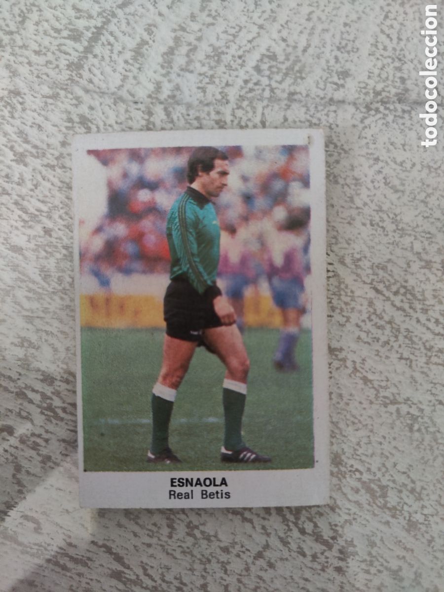 Cromos de F&uacute;tbol: Cano 83 84 trasera cropan sin pegar buen estado Real Betis Esnaola