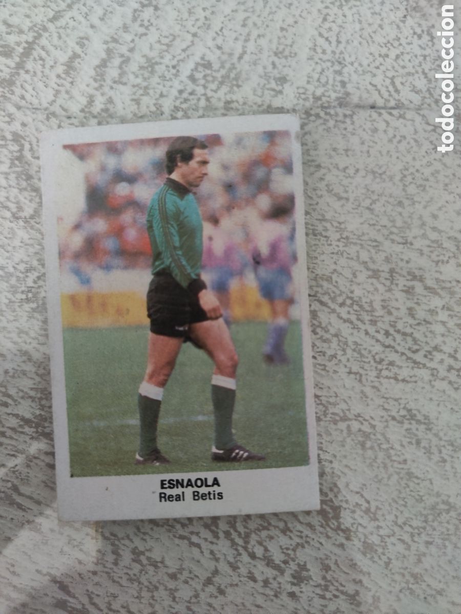 Cromos de F&uacute;tbol: Cano 83 84 trasera cropan sin pegar buen estado Real Betis Esnaola