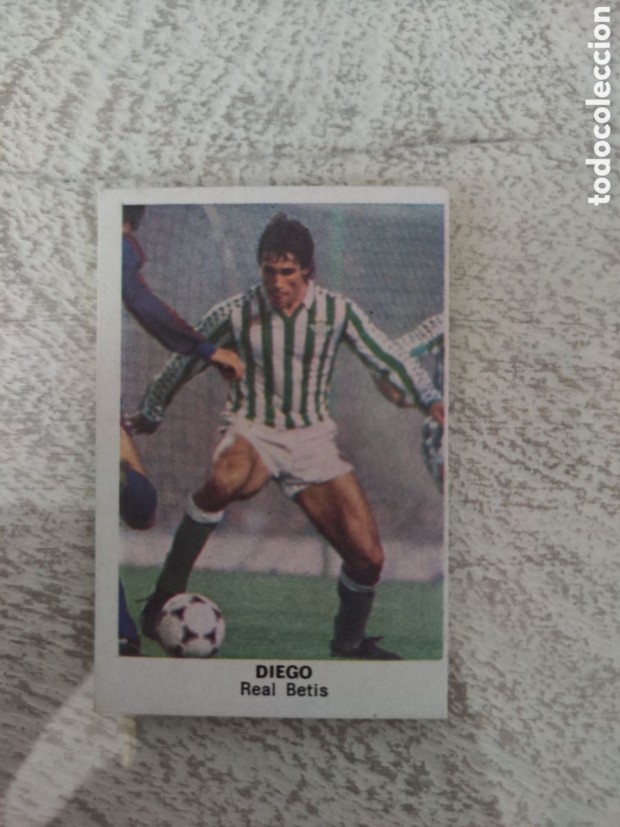 Cromos de F&uacute;tbol: Cano 83 84 trasera cropan sin pegar buen estado Real Betis Diego