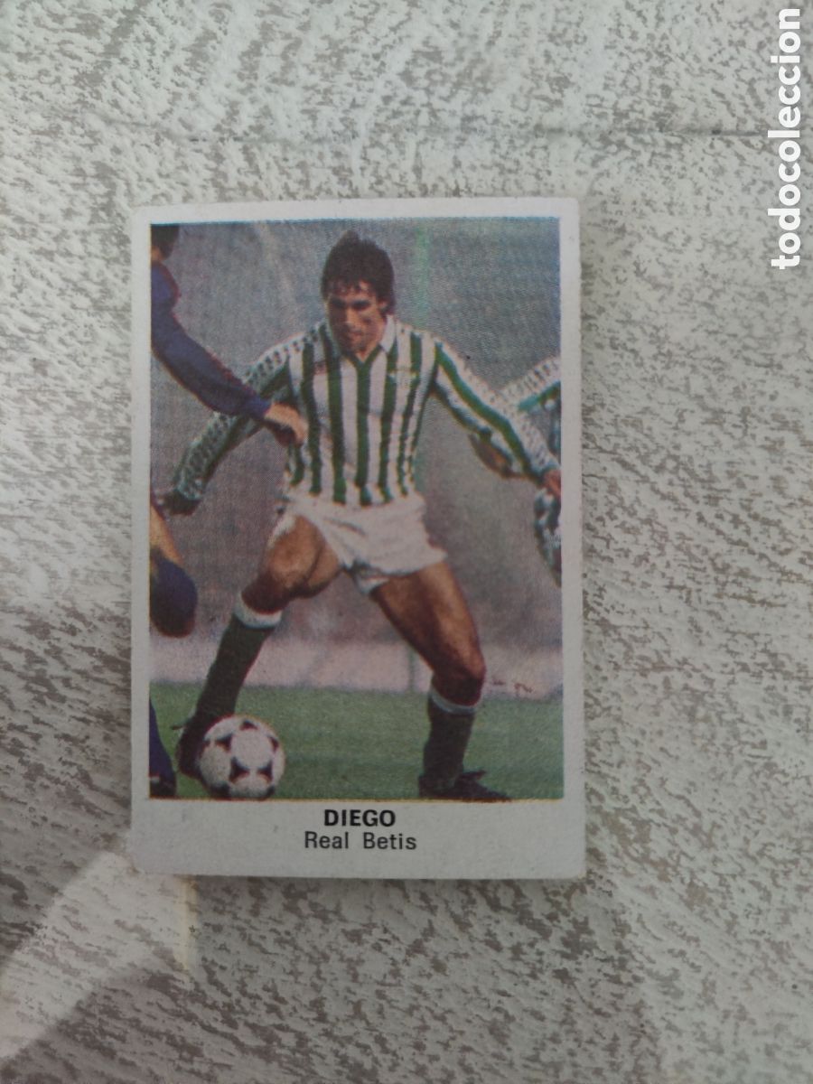 Cromos de F&uacute;tbol: Cano 83 84 trasera cropan sin pegar buen estado Real Betis Diego