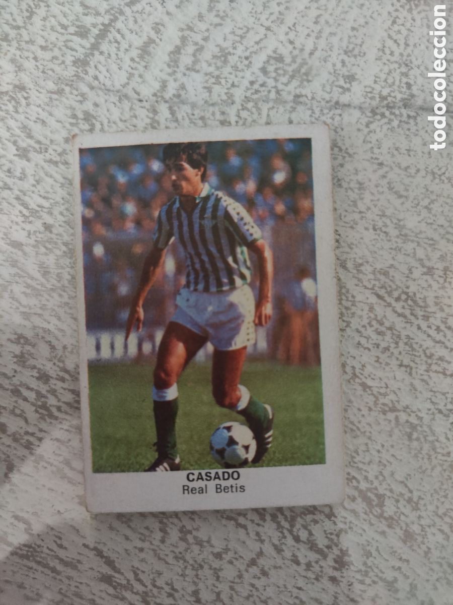 Cromos de F&uacute;tbol: Cano 83 84 trasera cropan sin pegar buen estado Real Betis Casado