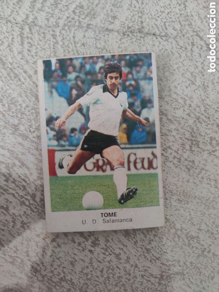 Fu&szlig;ball-Sticker: Cano 83 84 trasera cropan sin pegar buen estado Salamanca Tom&eacute;
