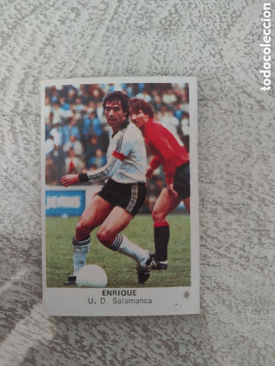 Fu&szlig;ball-Sticker: Cano 83 84 trasera cropan sin pegar buen estado Salamanca Enrique