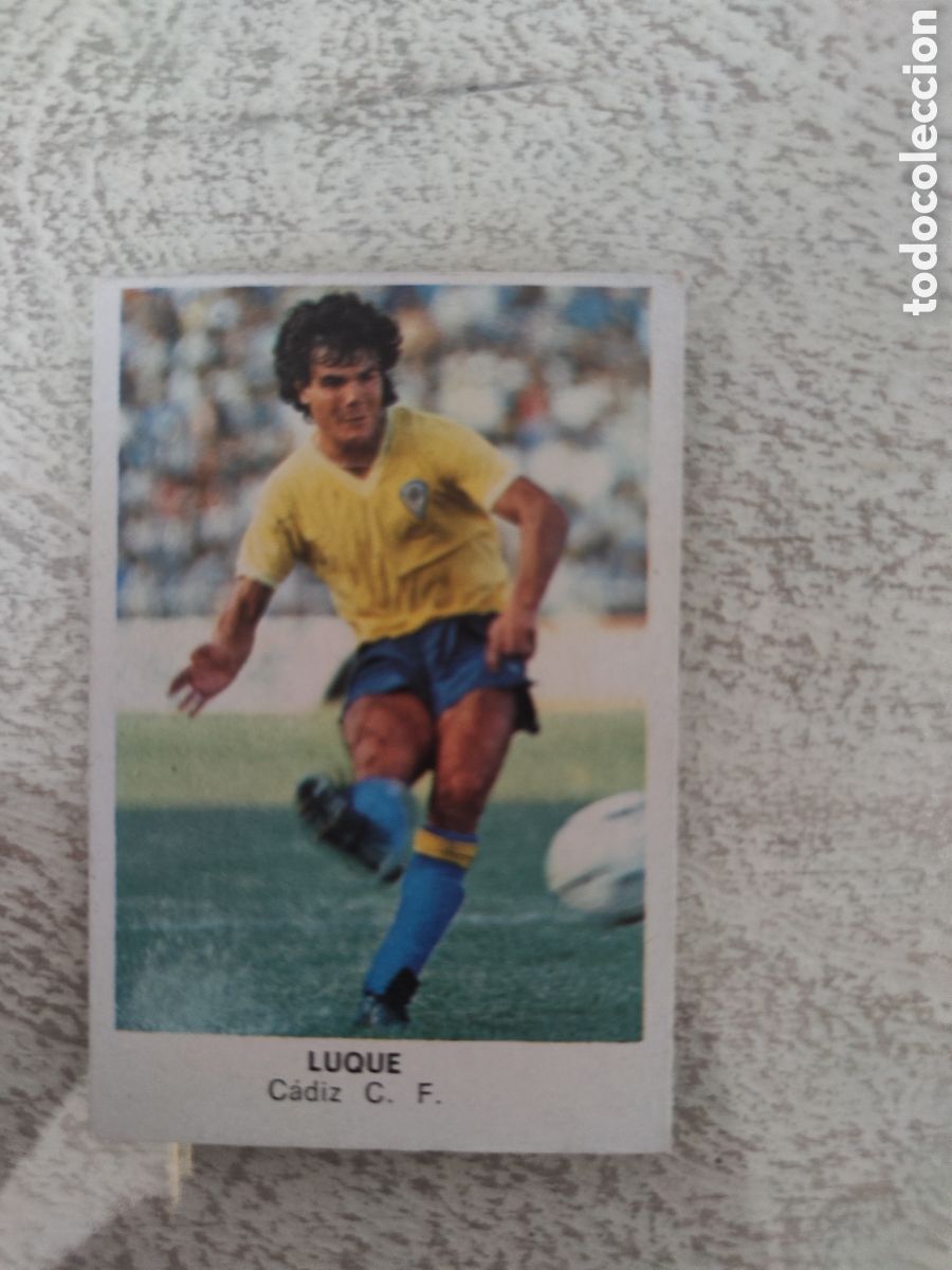 Fu&szlig;ball-Sticker: Cano 83 84 trasera cropan sin pegar buen estado C&aacute;diz Luque