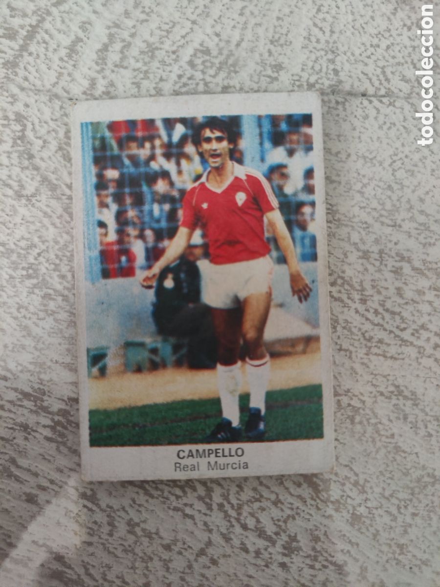 Cromos de F&uacute;tbol: Cano 83 84 trasera cropan despegado buen estado Murcia Campello