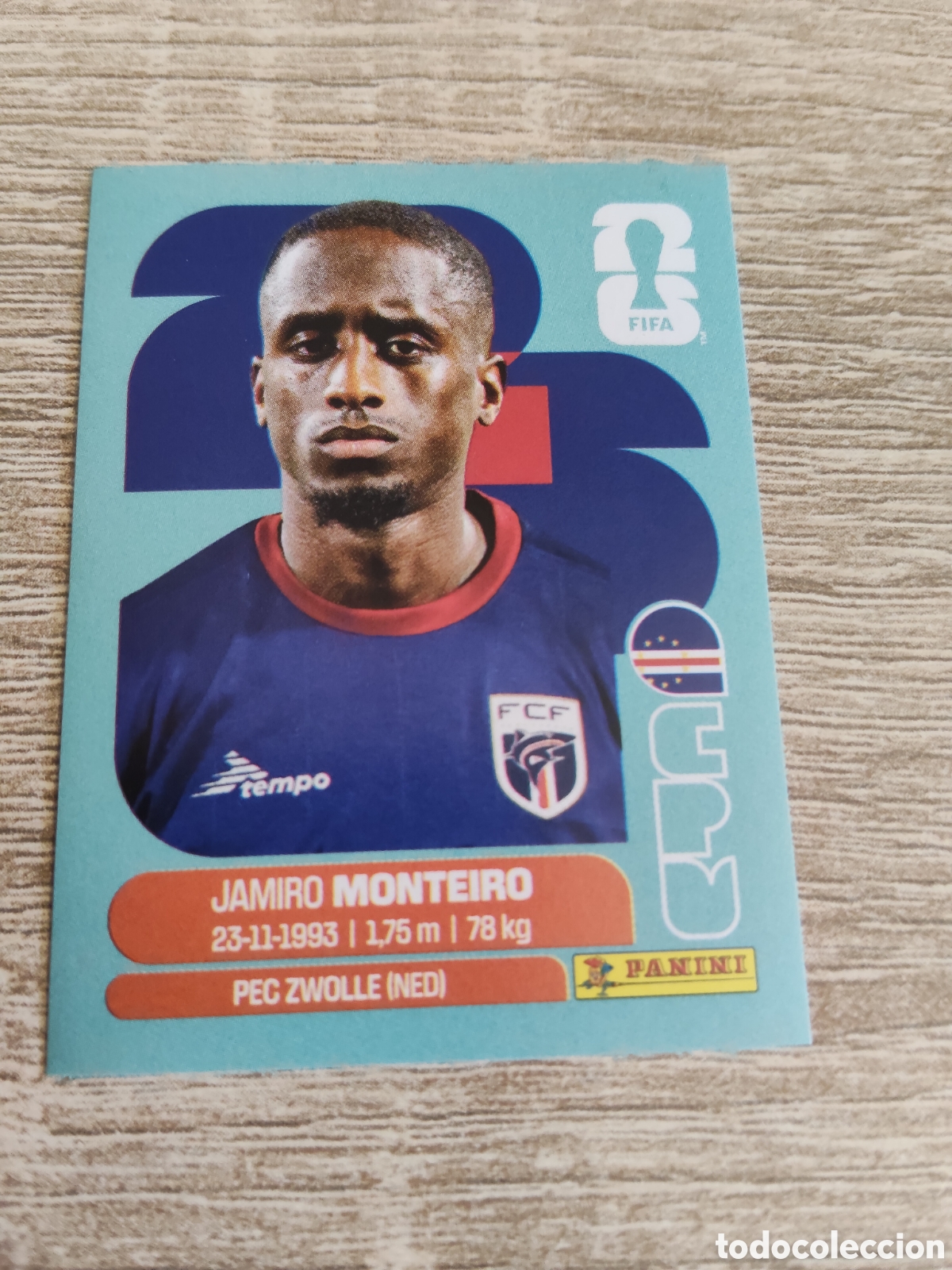 Cromos de F&uacute;tbol: Panini mundial 2026 CPV 12 Jamiro Monteiro Cabo Verde