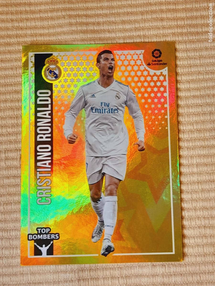 Cromos de F&uacute;tbol: CROMO 7 CRISTIANO RONALDO (TOP BOMBERS) REAL MADRID LIGA 18-19 (2018 2019) ALBUM ESTE