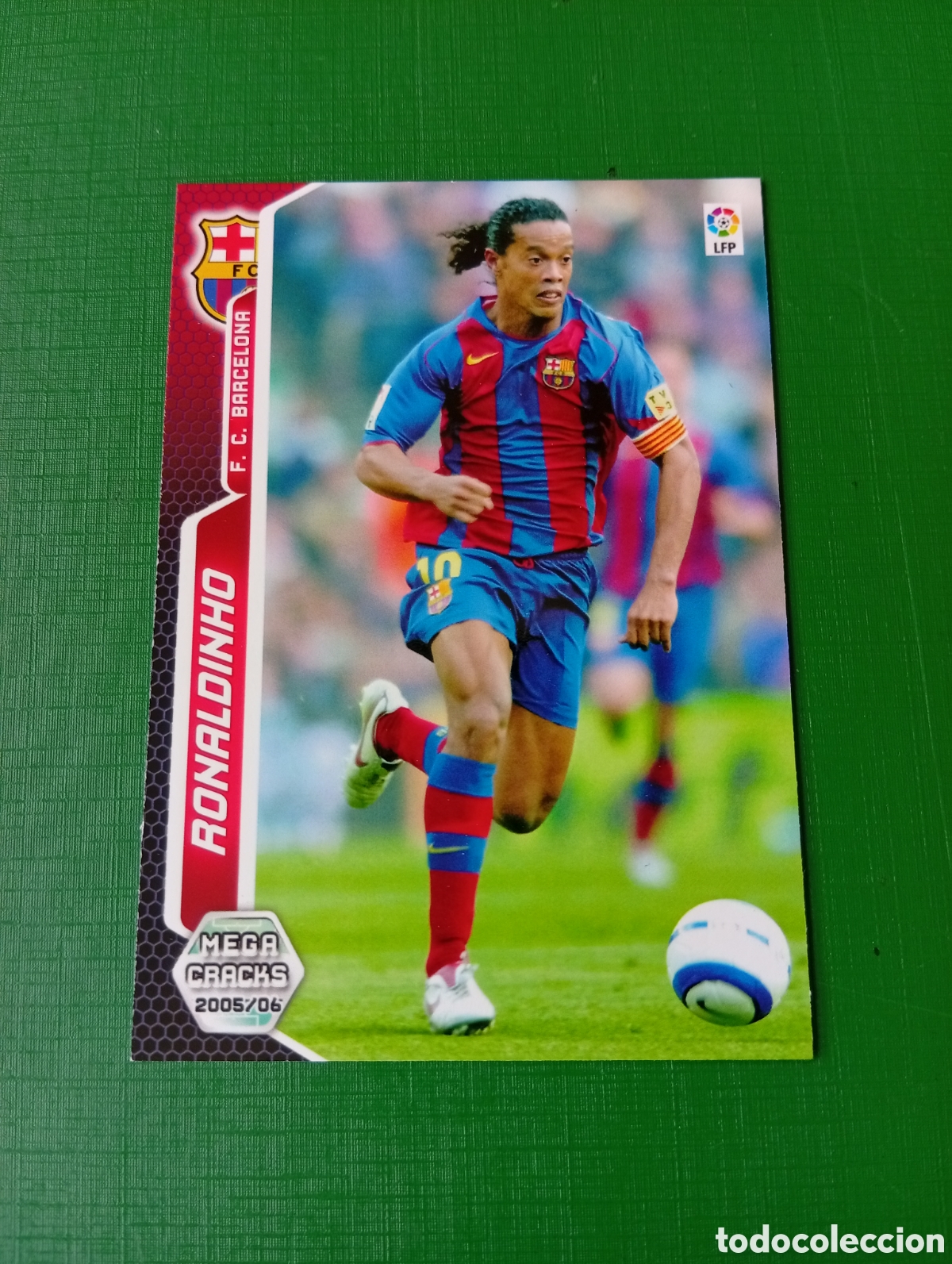 Cromos de F&uacute;tbol: Cromos de Ronaldinho F.C Barcelona mega 2005/06
