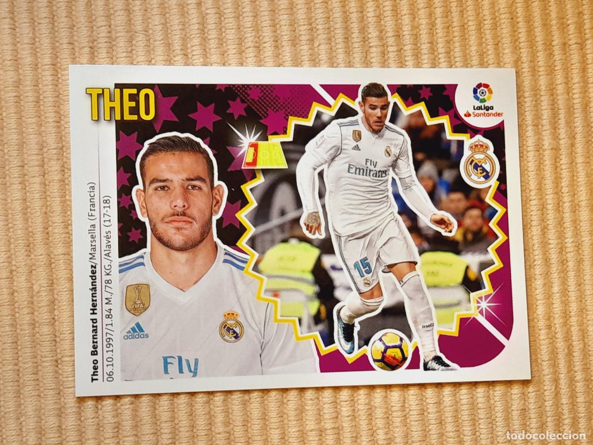 Cromos de F&uacute;tbol: CROMO 7 B THEO (REAL MADRID) LIGA 18-19 (2018 2019) ALBUM ESTE