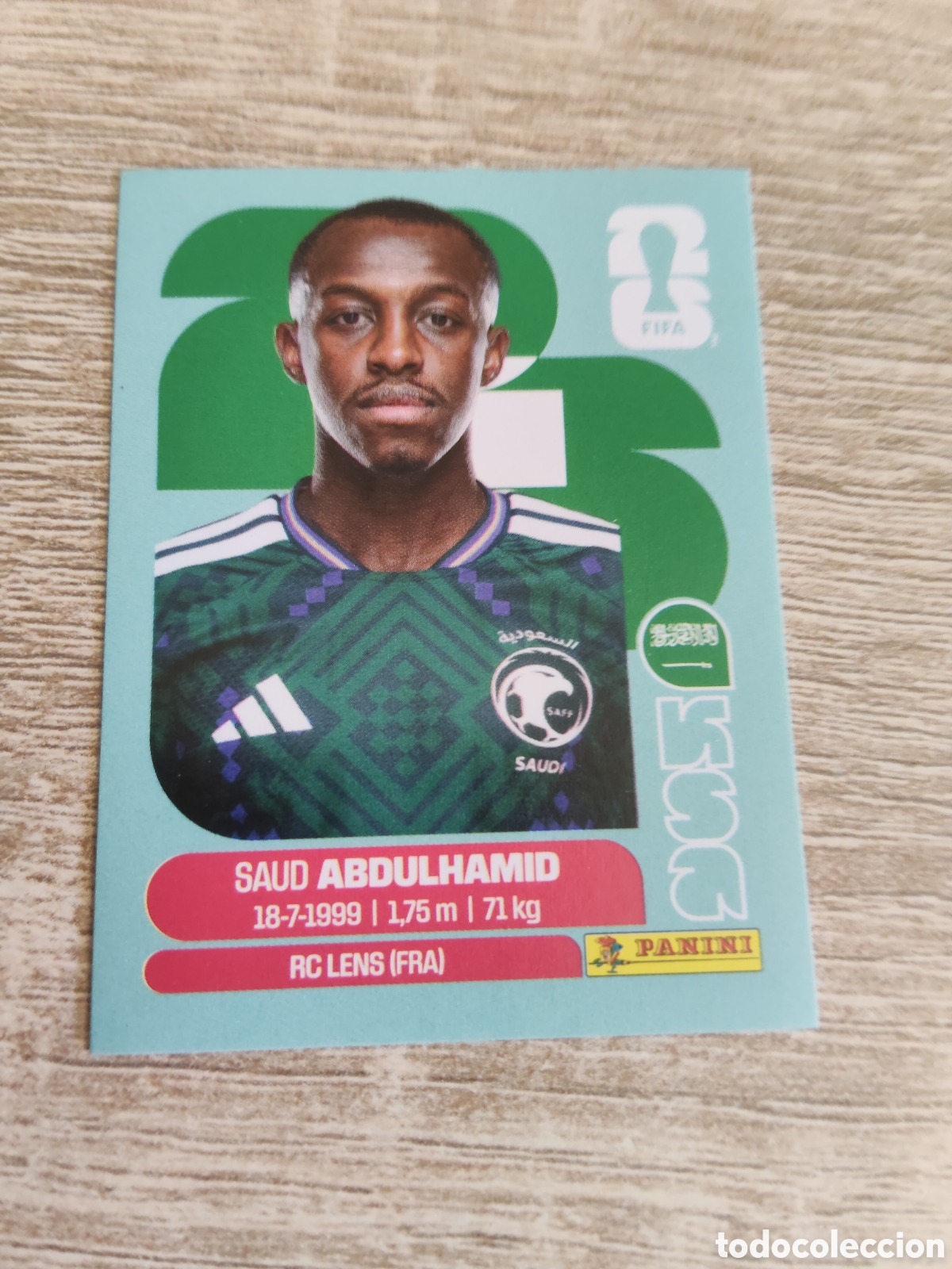 Cromos de F&uacute;tbol: Panini mundial 2026 KSA 4 Saud Abdulhamid Arabia Saud&iacute;