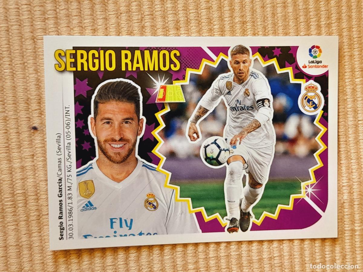 Cromos de F&uacute;tbol: CROMO 4 SERGIO RAMOS (REAL MADRID) LIGA 18-19 (2018 2019) ALBUM ESTE