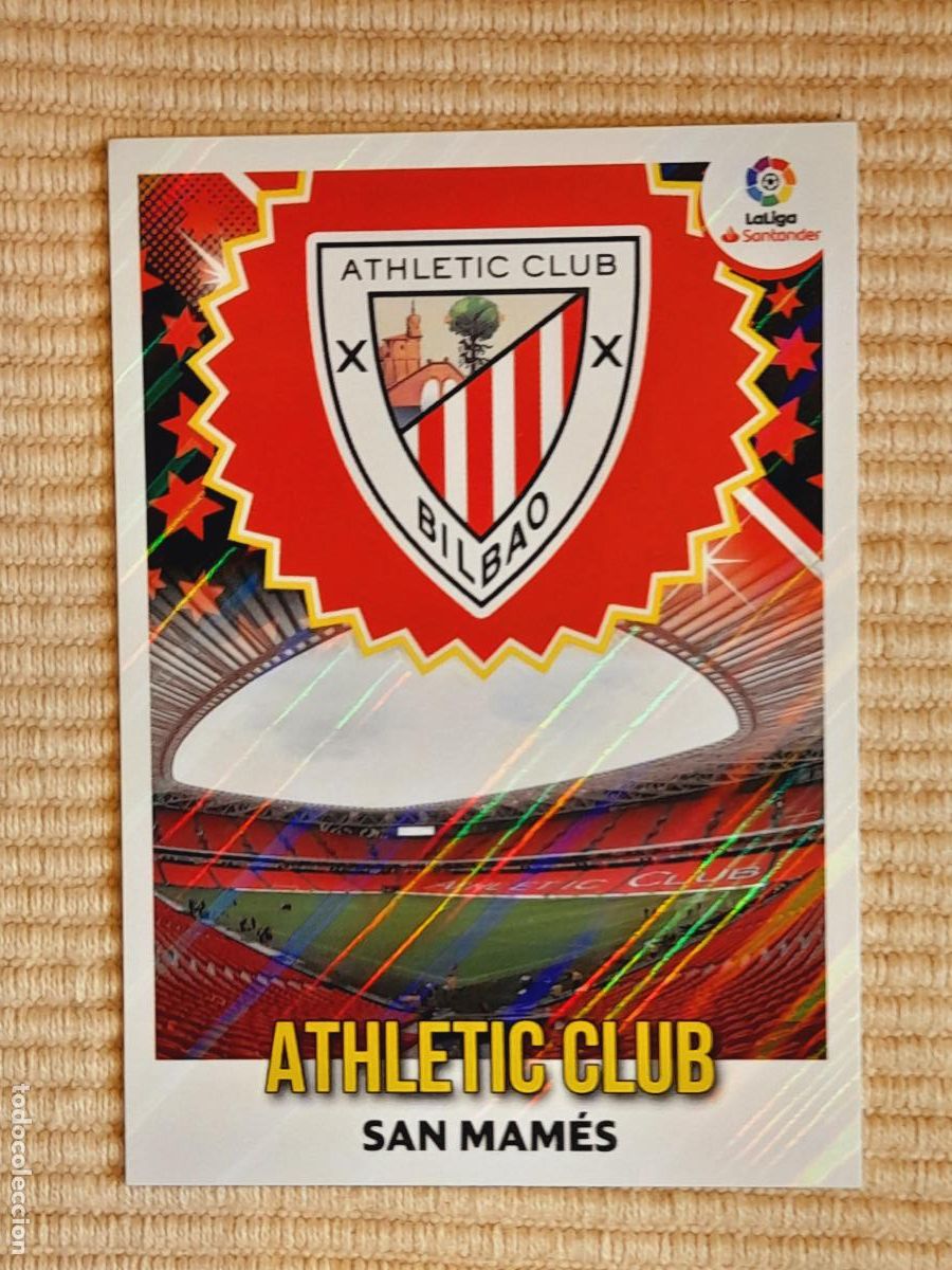 Cromos de F&uacute;tbol: CROMO 3 ESCUDO ATHLETIC BILBAO LIGA 18-19 (2018 2019) ALBUM ESTE