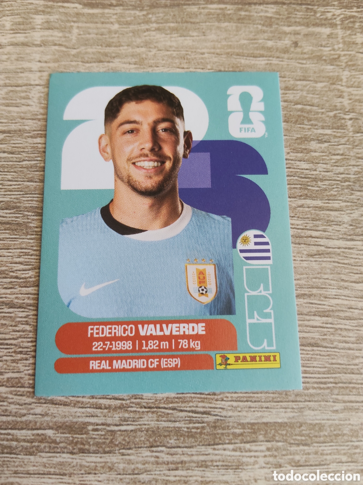 Cromos de F&uacute;tbol: Panini mundial 2026 URU 10 Federico Valverde Uruguay