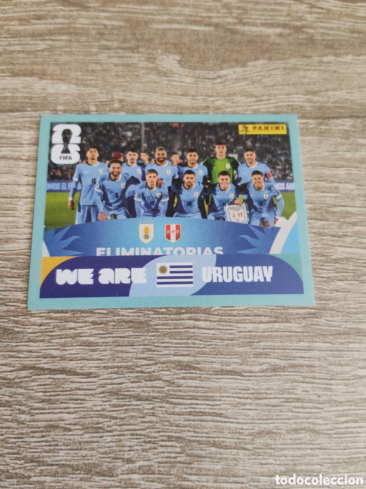 Cromos de F&uacute;tbol: Panini mundial 2026 URU 13 alineaci&oacute;n Uruguay
