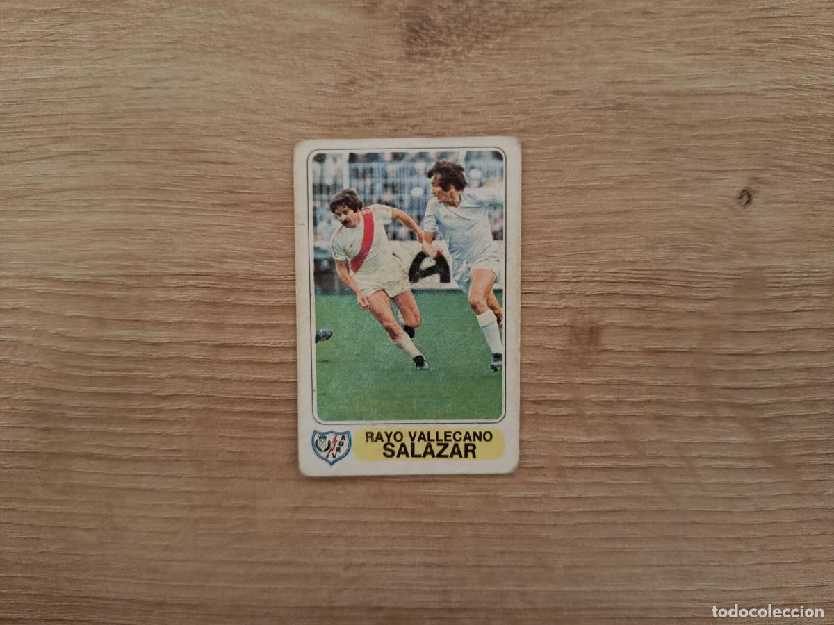 Cromos de F&uacute;tbol: CROMO PACOSA FUTBOL EN ACCION SALAZAR RAYO SIN PEGAR NUNCA PEGADO 1978 1979 78 79 D526